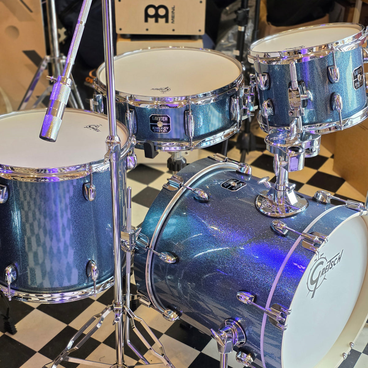 Gretsch Energy GE4S464BS, 16 u/Hardware, Blue Sparkle trommesæt