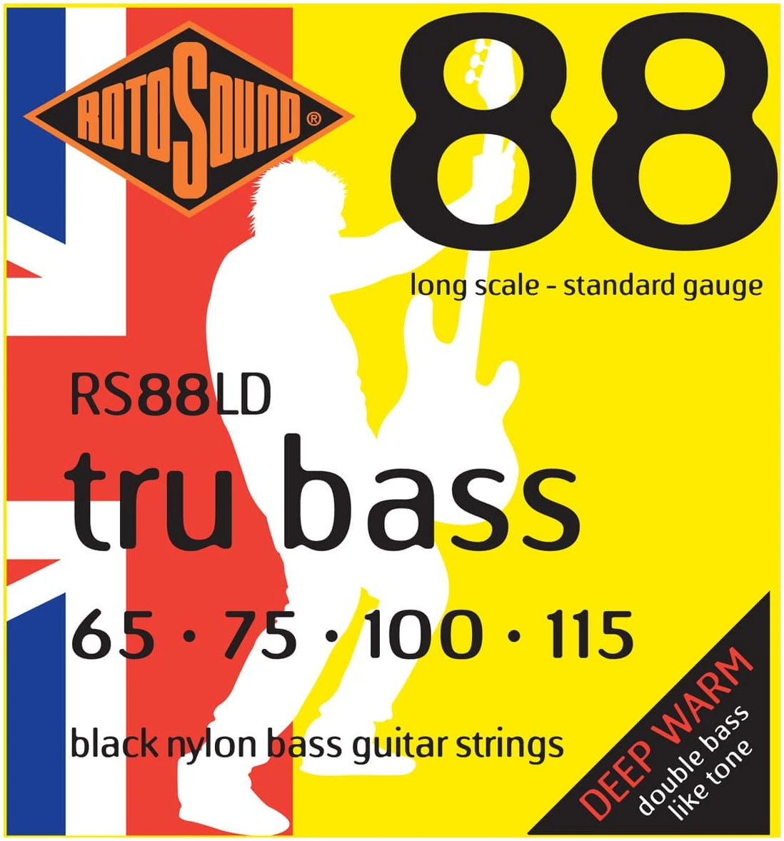 Rotosound RS88LD Blk. Nylon Flatw, 65-115