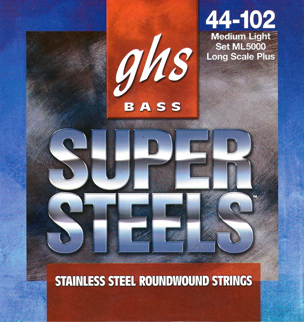GHS Super Steels ML5000 Stainless Steel bas strenge Long Scale - 4-String 44-102