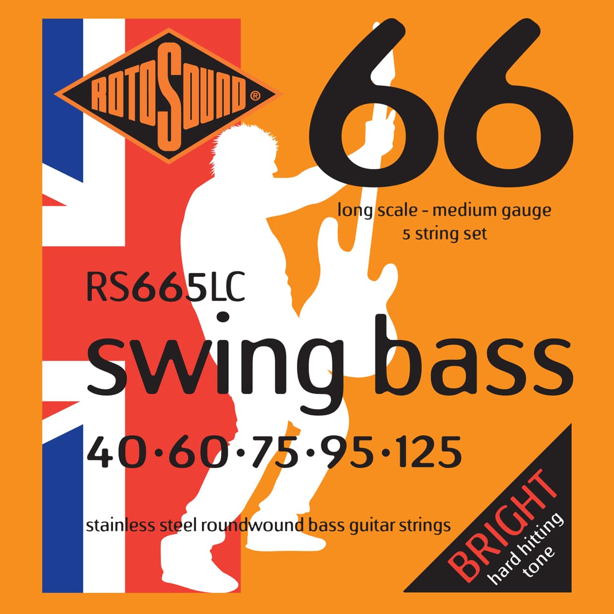 Rotosound RS665LC bas strenge 40-125 long scale