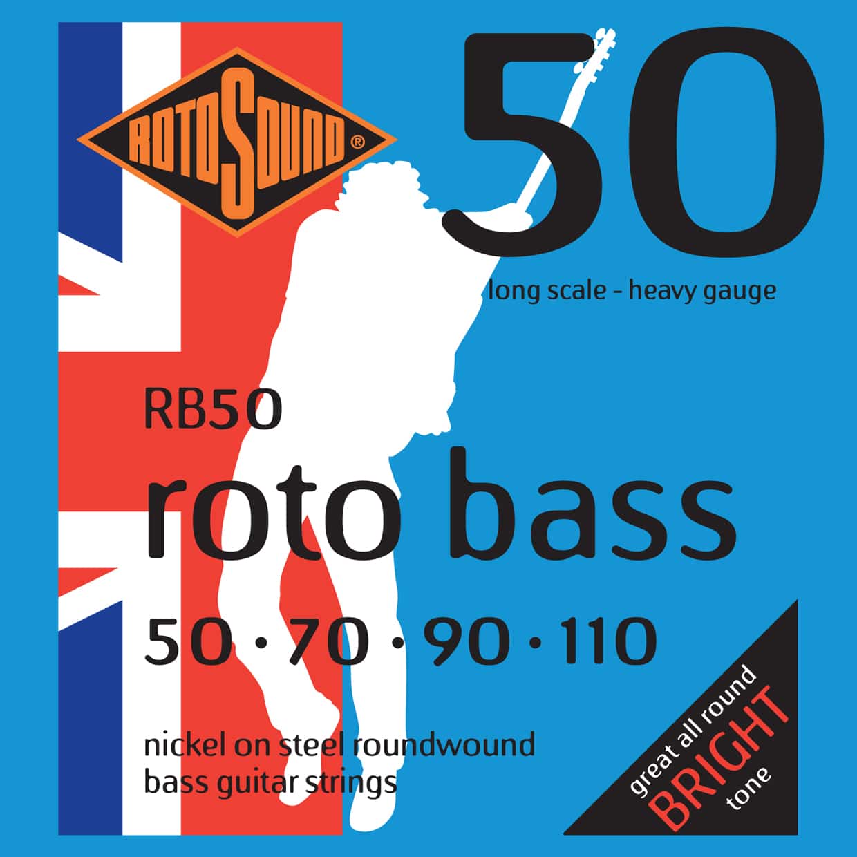 Rotosound RB50 roto bass bass strenge 50-110 long scale