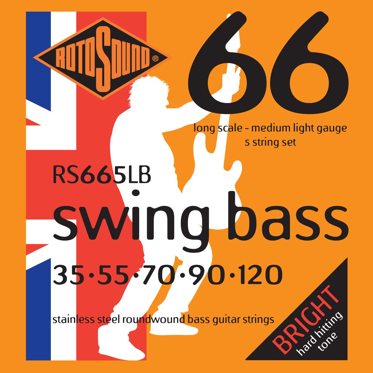 Rotosound RS665LB swing bass bas strenge 35-120