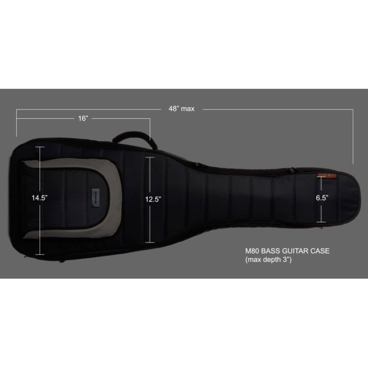 Bas guitar taske Mono M80-EB-BLK