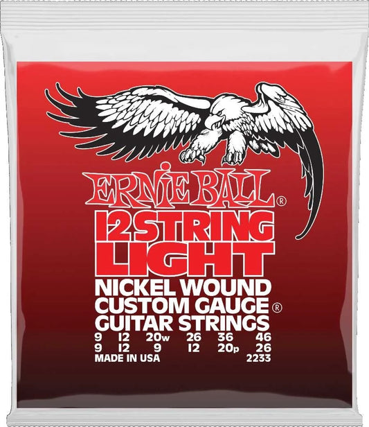 Ernie Ball 2233, for 12-string electric guitar, Light