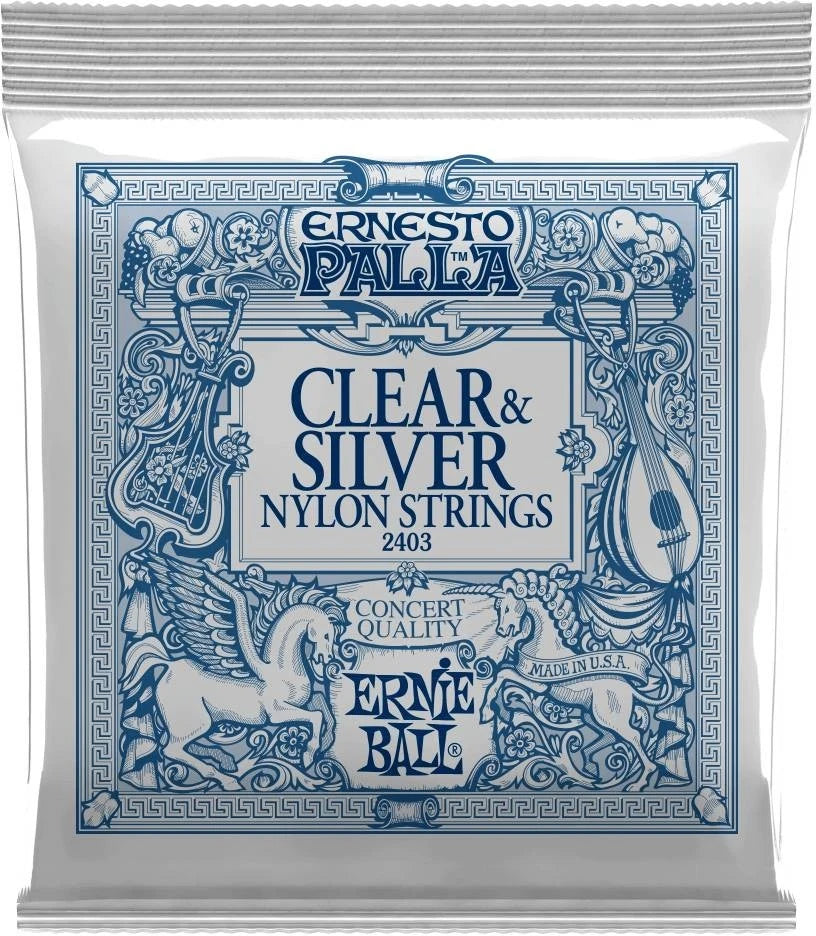 Ernie Ball 2403 Classic Ernesto Palla – clear &amp; silver