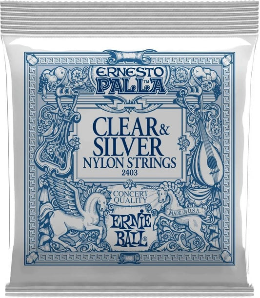 Ernie Ball 2403 Classic Ernesto Palla – clear &amp; silver