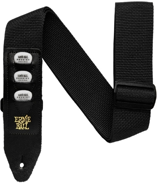 Ernie Ball EB-4039 Plectrum Holds Strap, Black