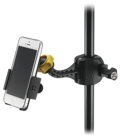 Hercules DG200B Smartphone holder op til 3,5" bred, med klemfæste for stativ