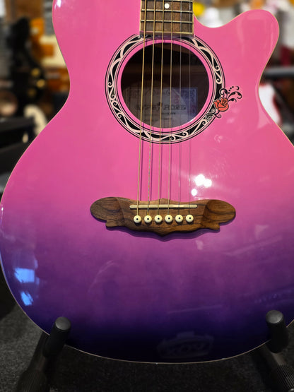 BRUGT: Gypsy Rose GRA1K-PPB 7/8 akustisk western guitar inkl. taske og rem