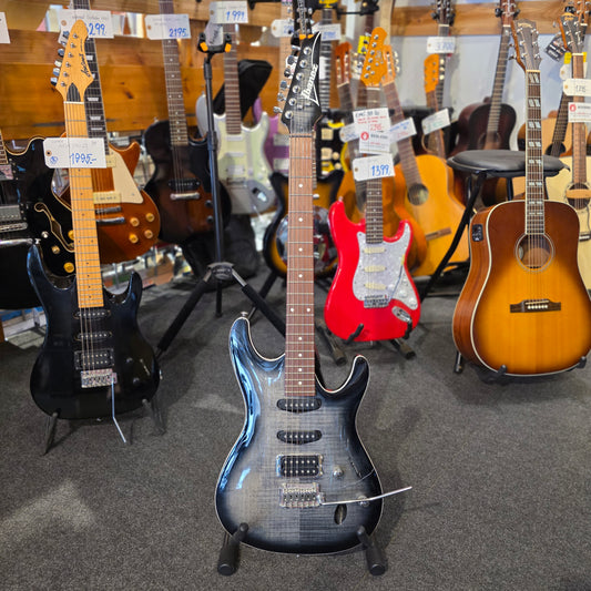 BRUGT: (som ny!!) Ibanez SA260FM-TGB elguitar inkl. gigbag
