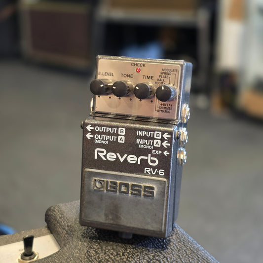 BRUGT: Boss RV-6 Reverb guitar effekt pedal