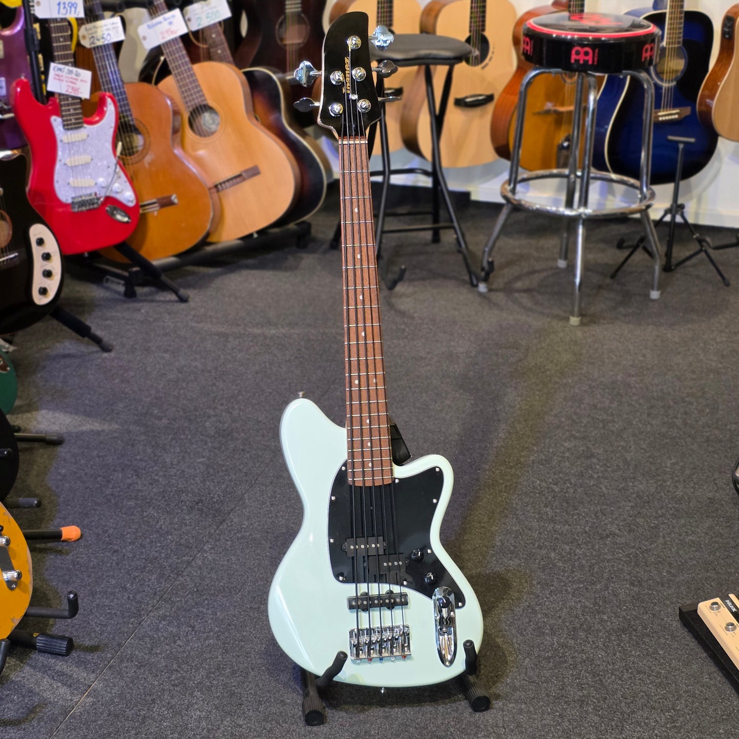 BRUGT: Ibanez Talman TMB35 mintgrøn, elbas