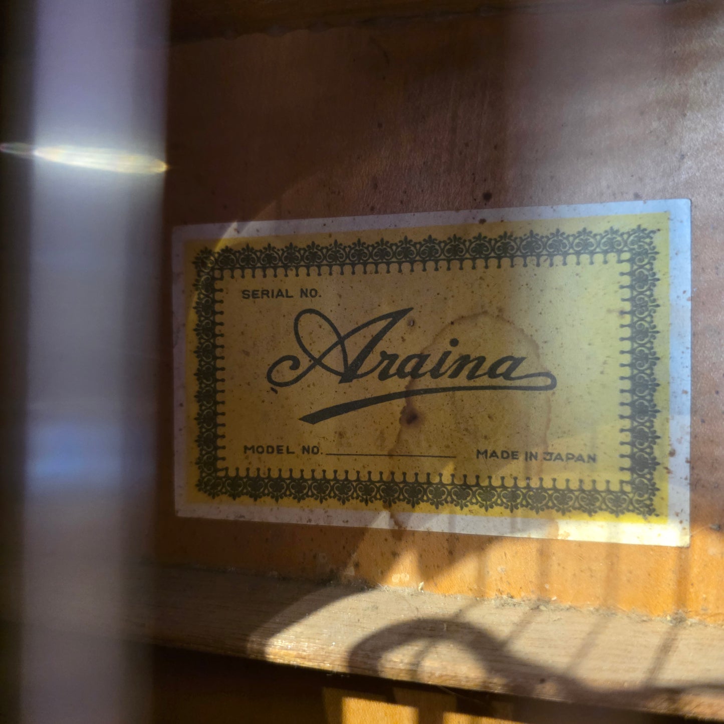 BRUGT: Araina, japan, vintage klassisk guitar