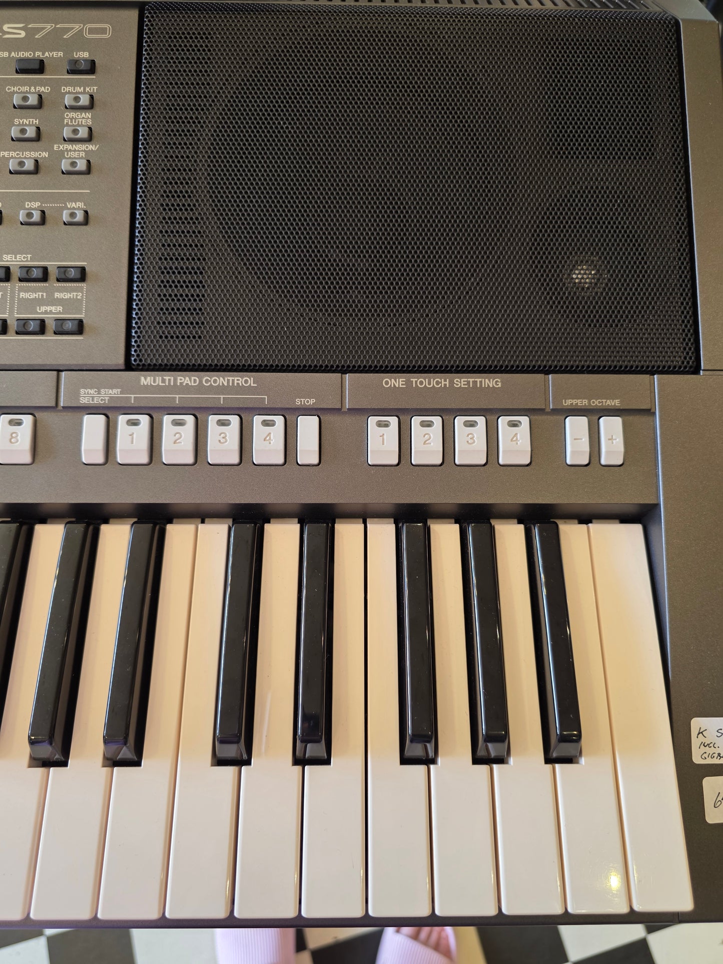 BRUGT: Yamaha PSR-s770 arranger workstation keyboard, inkl. taske og x-stativ