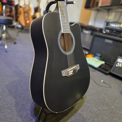 BRUGT: Gear4Music DN-112 BK 12 strenget guitar
