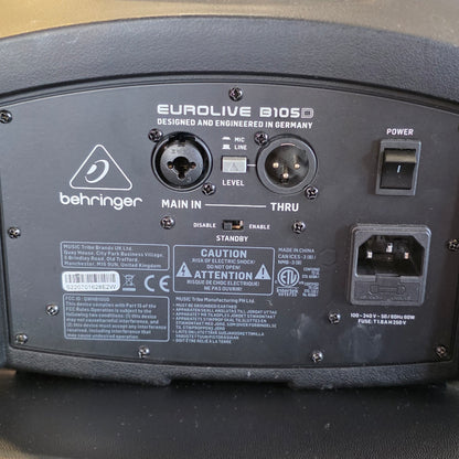 BRUGT: Behringer Eurolive B105D, aktiv monitor/PA-højttaler