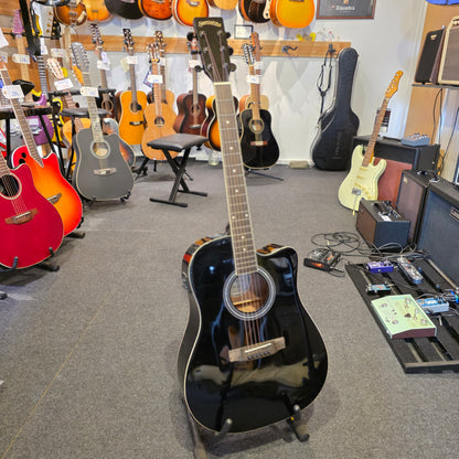 BRUGT: Santana LA-100 EQCW V2 BK western guitar