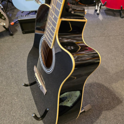 BRUGT: Santana LA-100 EQCW V2 BK western guitar