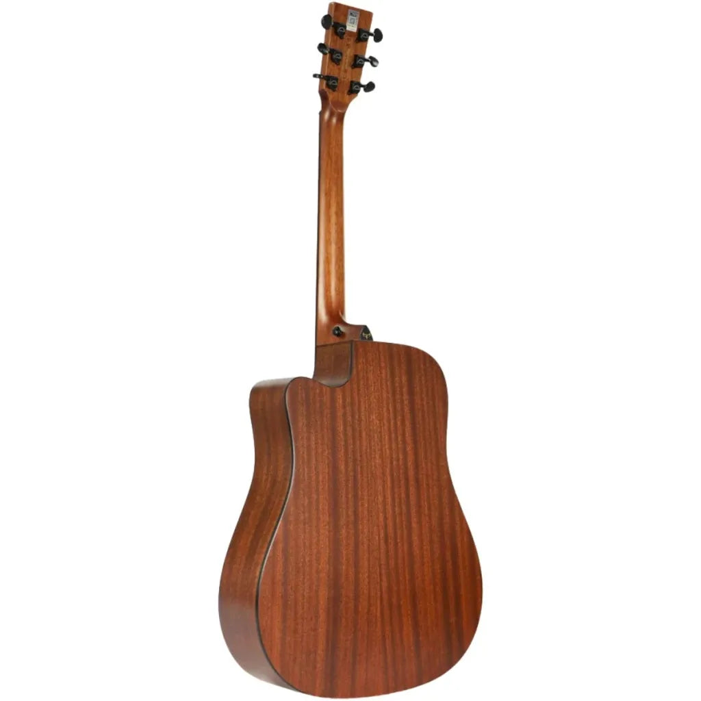 Tyma D-3CE RS Western Guitar inkl. taske & rem (vælg farve)