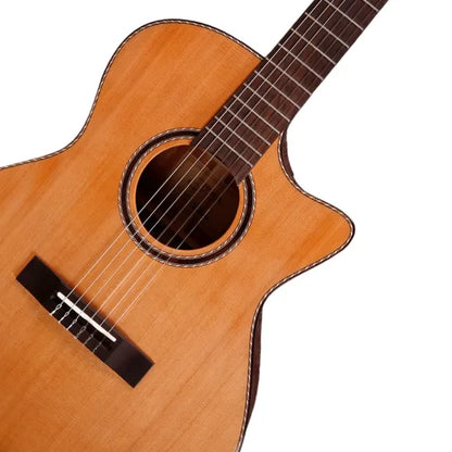 Tyma G-15E spansk guitar akustisk/elektrisk nylon strenget guitar