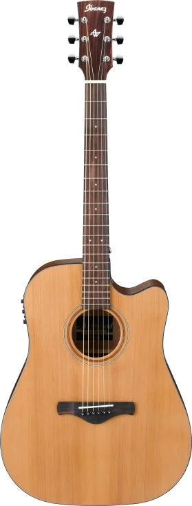 Ibanez AW65ECE-LG Western guitar with mic