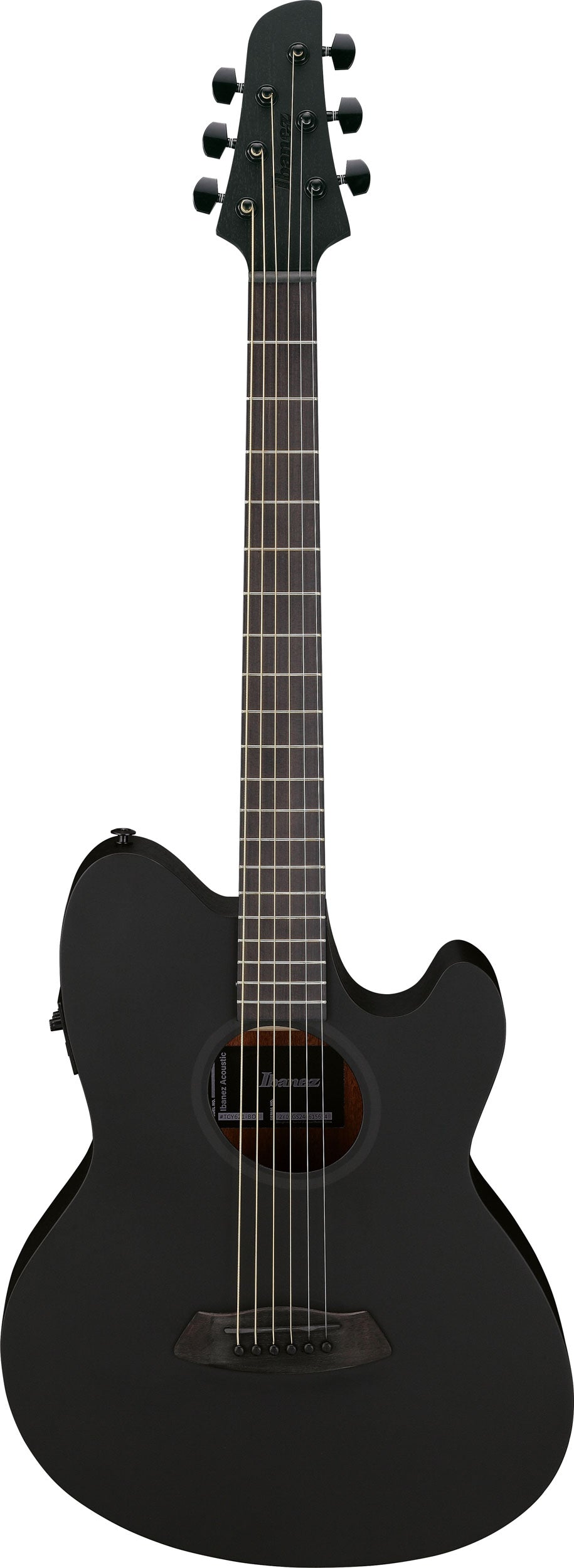 Ibanez TCY621-BOT, Black Out Talman Serien Western Guitar m/mikrofon