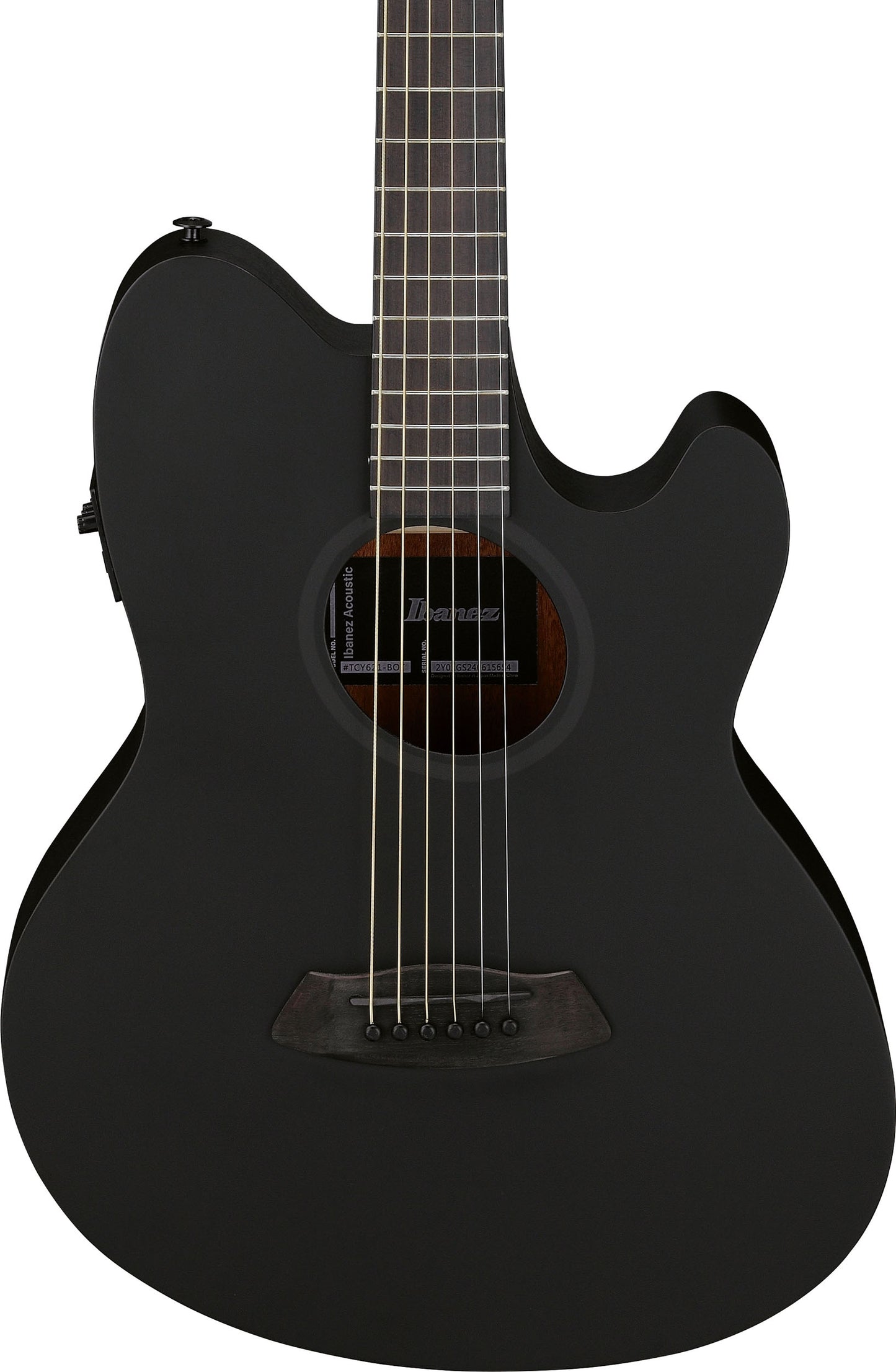 Ibanez TCY621-BOT, Black Out Talman Serien Western Guitar m/mikrofon