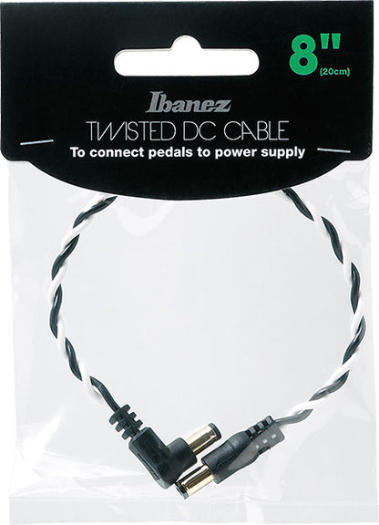 Ibanez DCT08-BWH Twisted-pair DC cable,, 8''/20cm