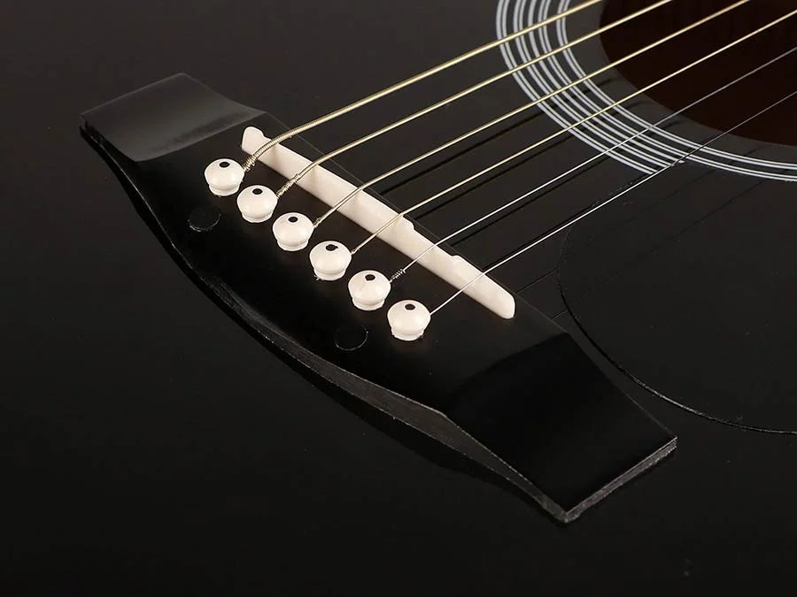 Nashville GSD-6034 Dreadnought 3/4 western akustisk guitar, Sort