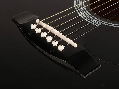 Nashville GSD-6034 Dreadnought 3/4 western akustisk guitar, Sort