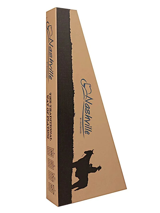 Nashville GSD-6034 Dreadnought 3/4 western akustisk guitar, Sort