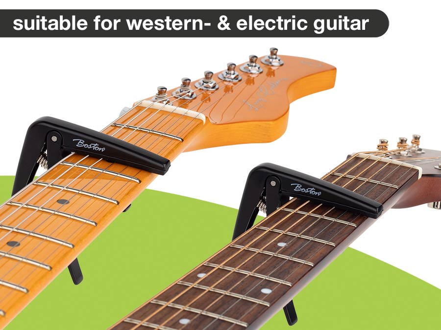 BOSTON BC-86 BK guitar capo for Classical Guitar