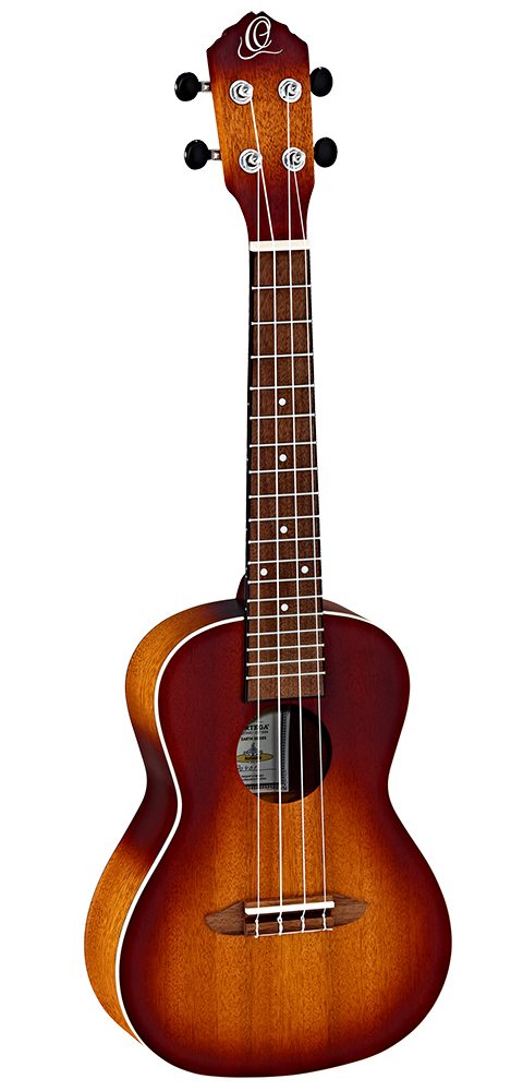 ORTEGA RUDAWN earth series, okume dawn sunburst, koncert ukulele