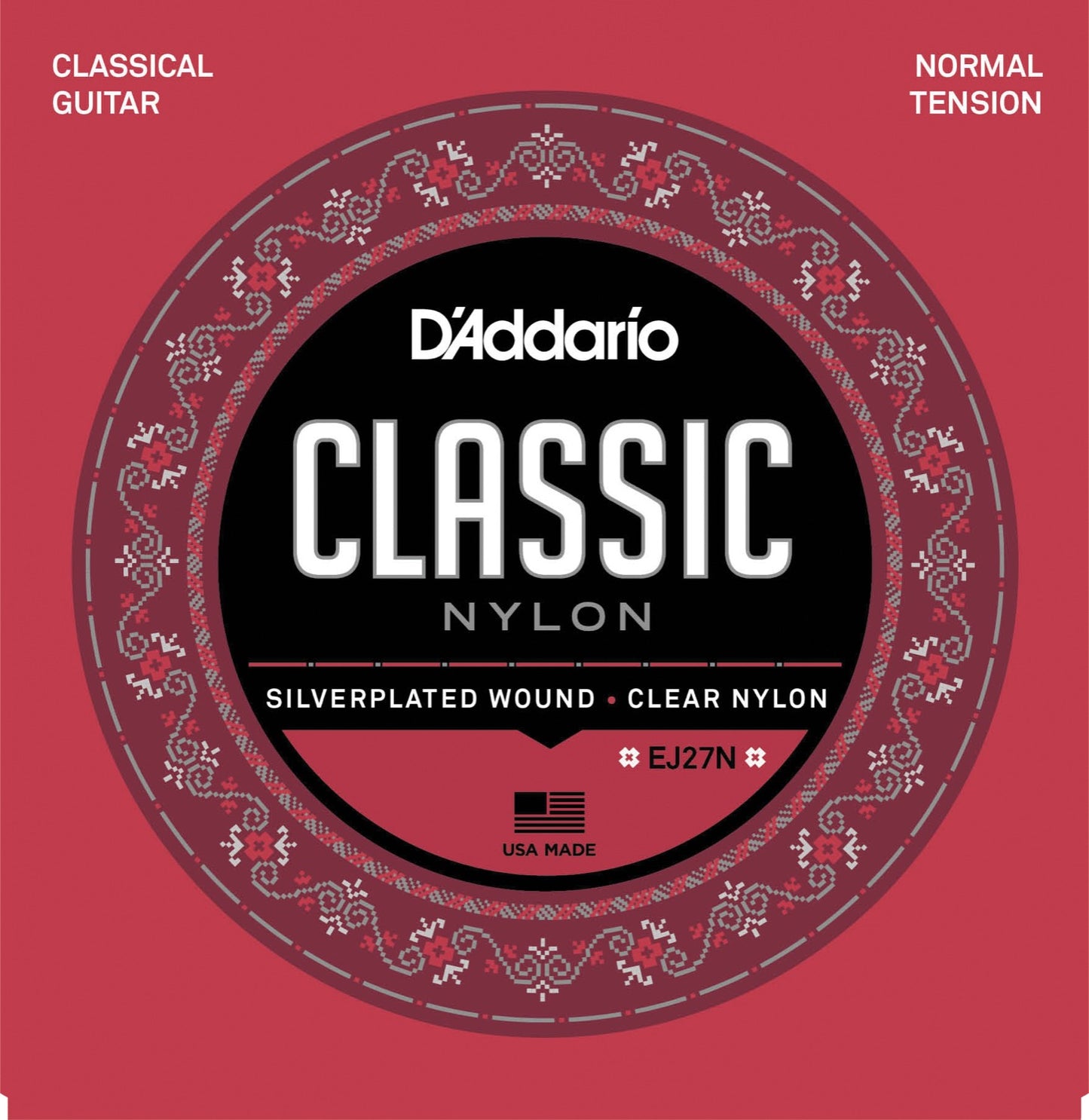 Daddario 4/4 EJ27N 028-043 klassisk guitar strenge