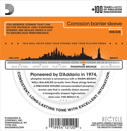 D'Addario bekymrede sig EJ41 009 - 045 (12-strenget sæt)