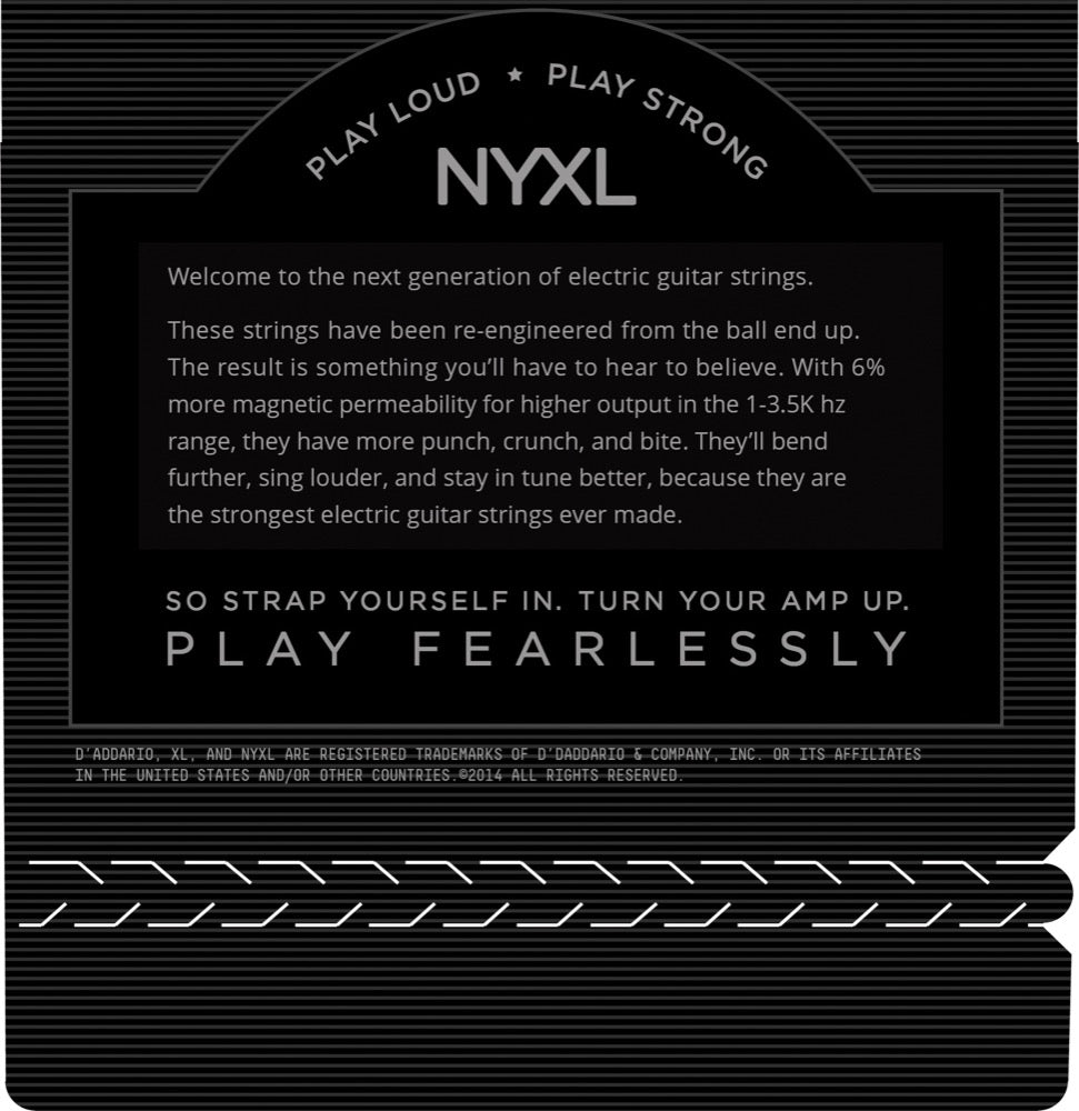 D'Addario Fretted NYXL1254 012-054