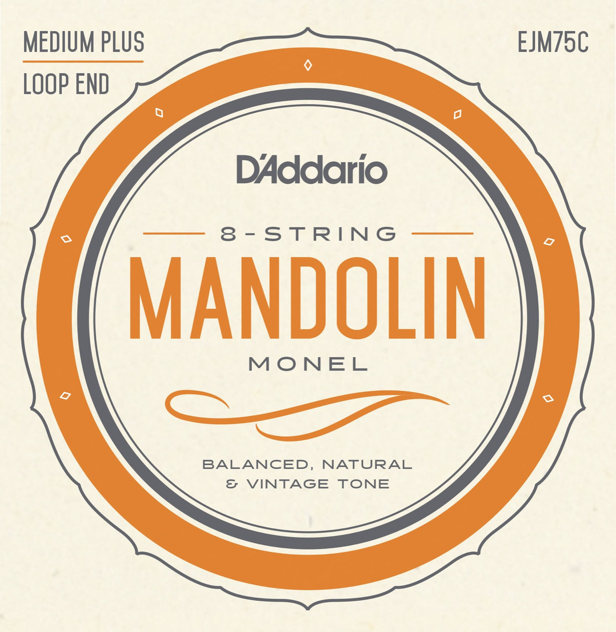 Daddario Fretted EJM75C 011-041 Monel Medium Plus
