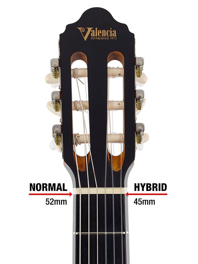 Valencia VC203H Series 200 klassisk guitar med hybrid neck 3/4