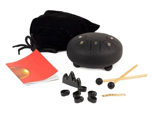 Hayman Steel Tongue Drum 6'' HTD0608/RB6, Textured Black 