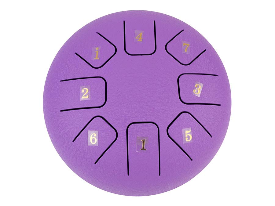Hayman Steel Tongue Drum 6'' HTD0608/PU, Tekstureret lilla