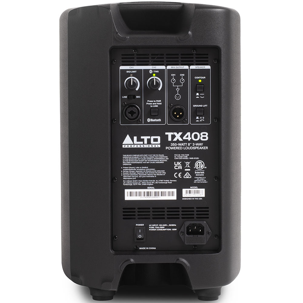 ALTO TX408 350W active PA speaker with Bluetooth