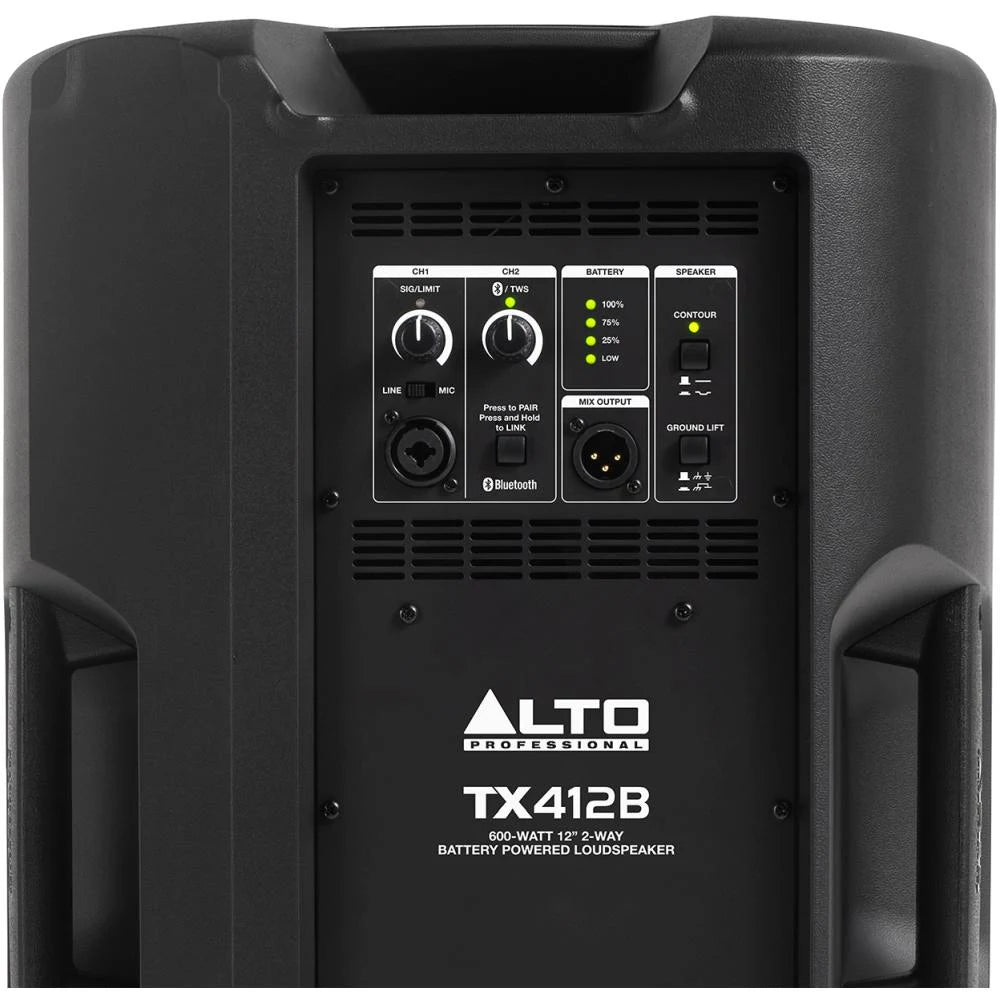 Alto TX412B  600W batteridrevet PA-højttaler med Bluetooth
