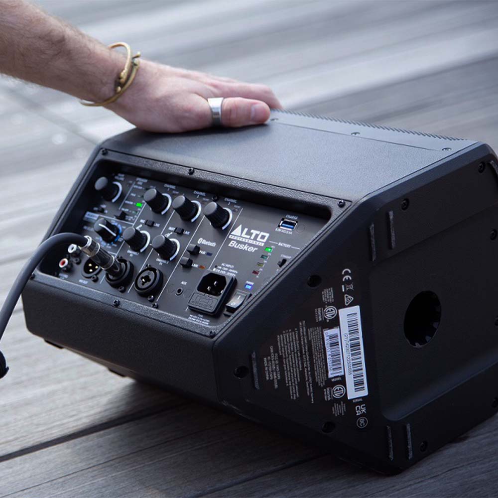 ALTO BUSKER 200W portable, battery-powered 2-way, 3-channel PA system
