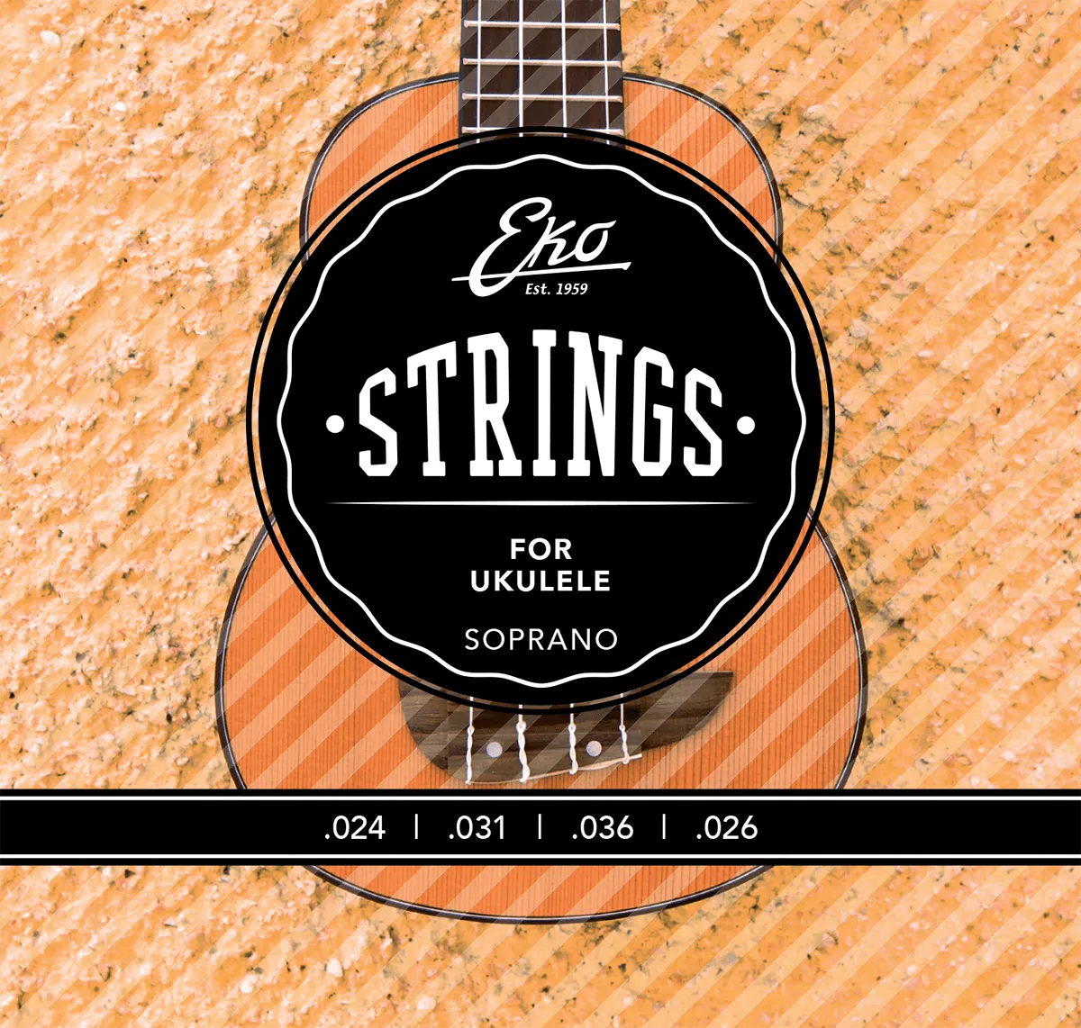 EKO UKSOPRANOM Ukulele soprano medium strings