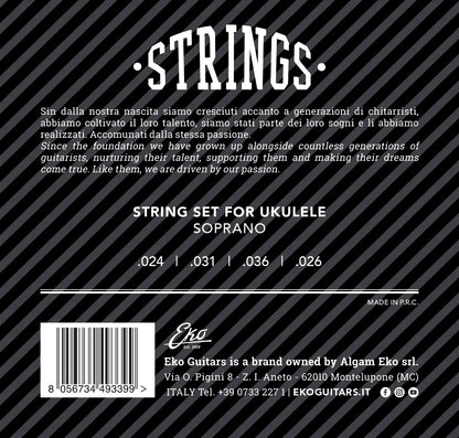 EKO UKSOPRANOM Ukulele soprano medium strings