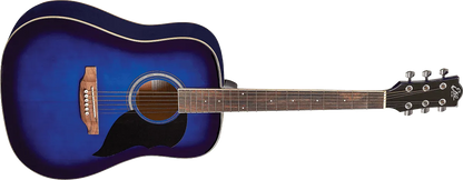 EKO RANGER6-BLU Dreadnought akustsisk guitar, Blue Sunburst