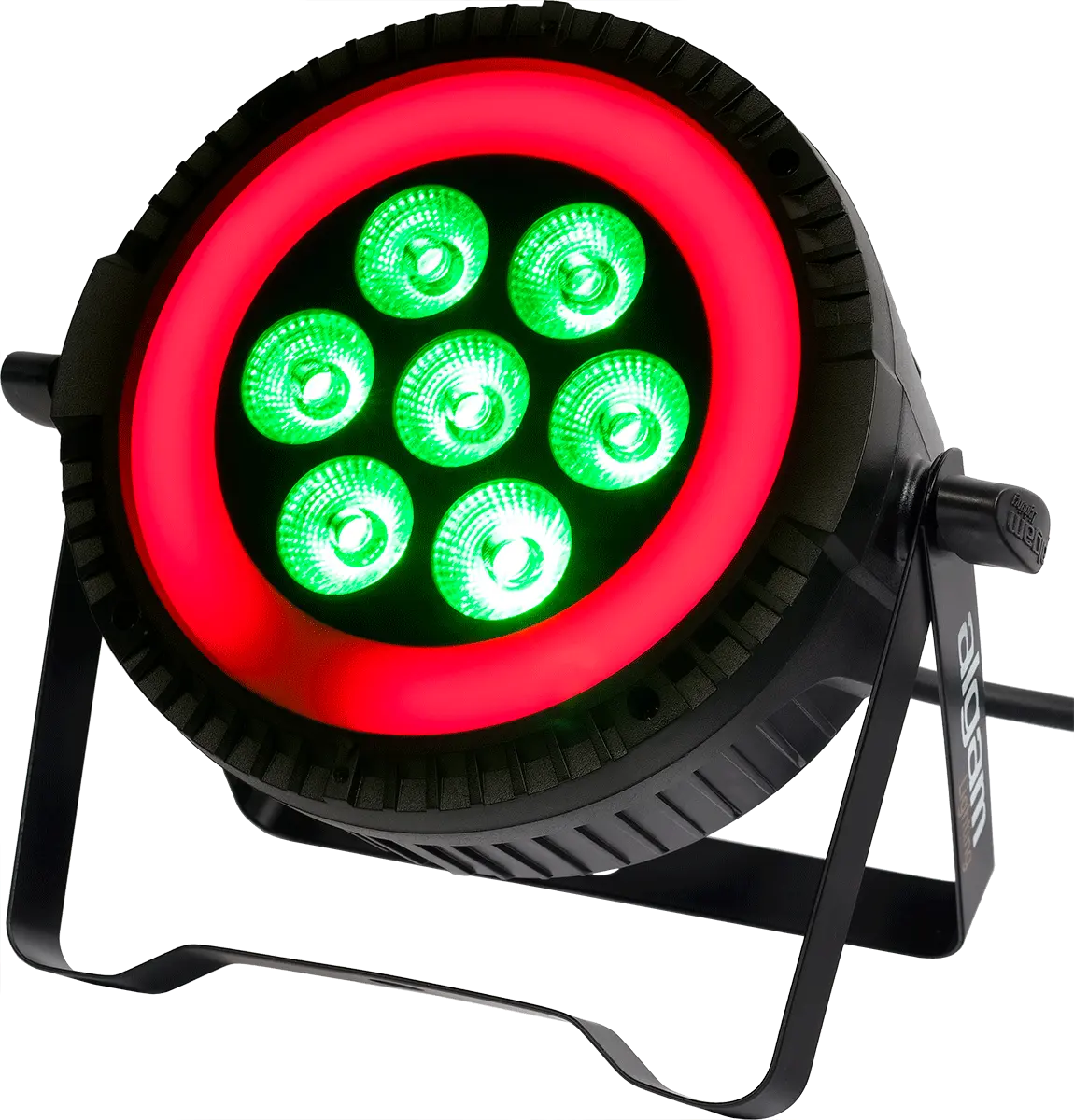 Algam Lightning PARWASH 76 RING 7 x 6W LED PAR Wash with RGB LED Ring