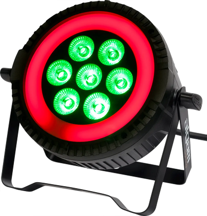 Algam Lightning PARWASH 76 RING 7 x 6W LED PAR Wash with RGB LED Ring