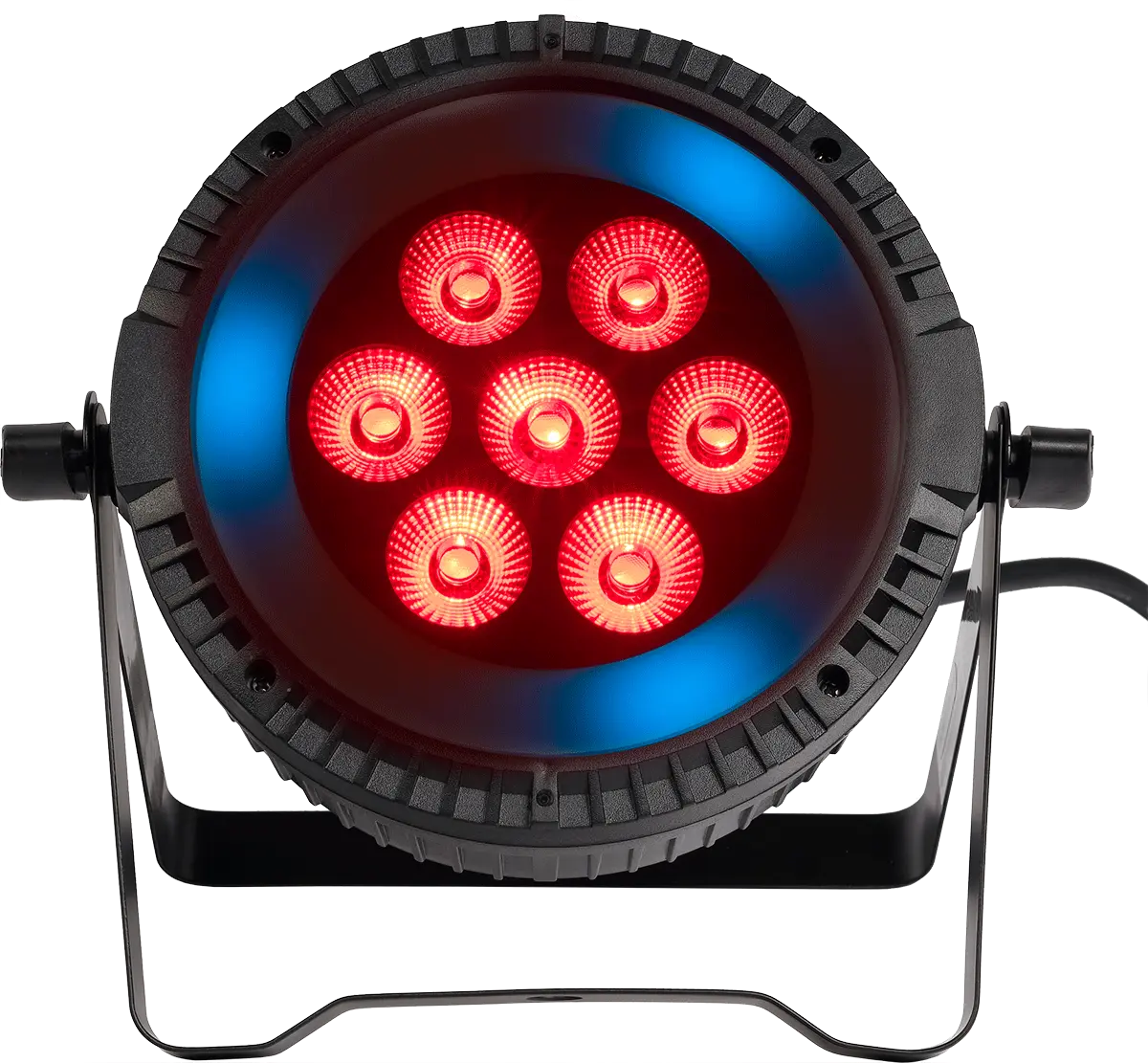 PARWASH76 RING PARWASH 76 RING 7 x 6W LED PAR Wash med RGB LED-ring