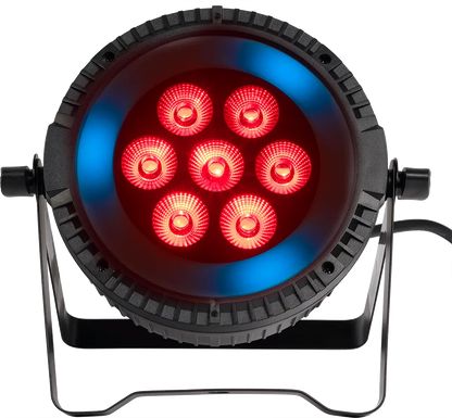 Algam Lightning PARWASH 76 RING 7 x 6W LED PAR Wash with RGB LED Ring